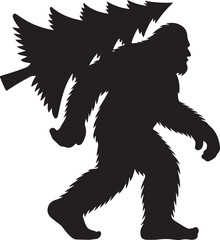 Bigfoot Walking Through Forest Silhouette

Legend of the Sasquatch Vector Scene

Mysterious Bigfoot Shadow in Trees

Cryptid in the Wilderness Silhouette Art

Bigfoot Sighting Silhouette Design
