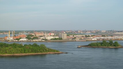 Aerial view of Rikers Island Jail