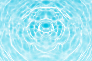 Blue water with ripples on the surface. Defocus blurred transparent blue colored clear calm water...