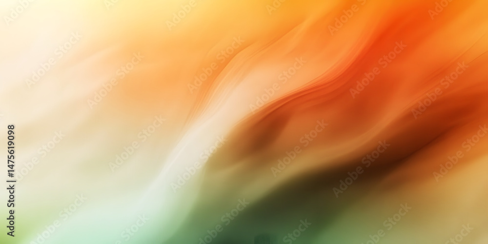 Poster abstract gradient background featuring shades of orange green and white creating a blurred effect ar