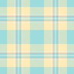 Pastel plaid pattern in soft blue, pale yellow, and creamy white.  Ideal for textile design, stationery, or website backgrounds.
