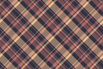 Light textile background tartan, marketing check vector fabric. Aesthetic seamless pattern texture plaid in pastel and red colors.