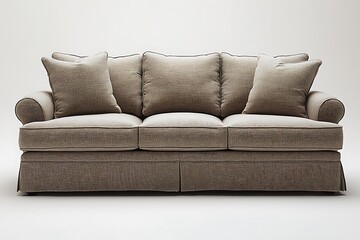 Traditional sofa design with red accents high resolution picture