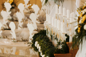 Church Decorations and Flowers for First Holy Communion Mass Ceremony