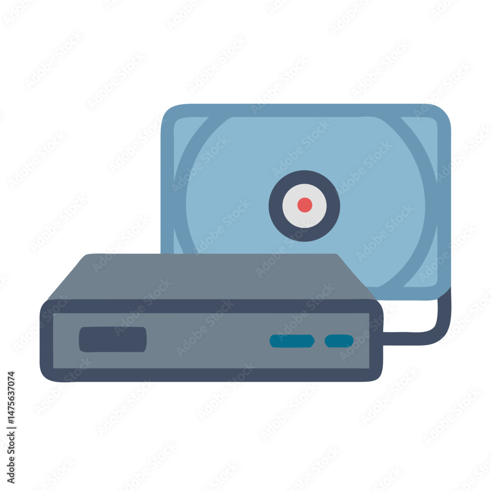 Poster data storage devices with hard drive and disk box