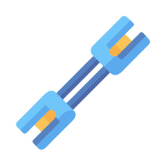 Blue and Gold Link Connection Graphic on Black