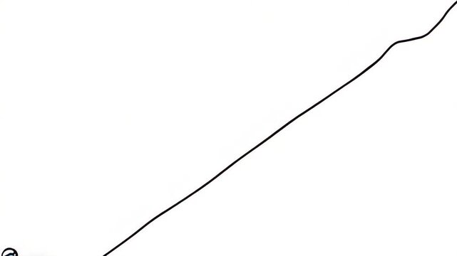 Stick figure skiing down a hill