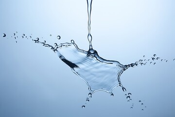 Pristine Water Splash with Clean and Crisp Droplets