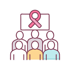 Breast cancer awareness: team supporting breast cancer research