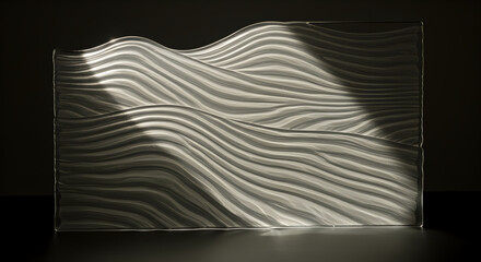 Sculpted Glass Surface Captures Subtle Curves And Smooth Lines In Modern Design