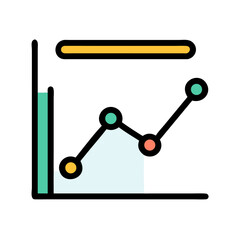 Colorful Chart Illustrates Business Growth and Market Trend
