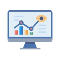 Data Analytics Dashboard with Insights Visualization on Monitor