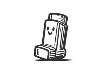 Inhaler Hand drawn vector illustration