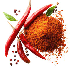 Spicy chili powder blend.  Fresh, vibrant red chili peppers and chili powder mix with peppercorns
