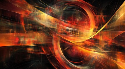 Obraz premium Abstract dynamic energy flow