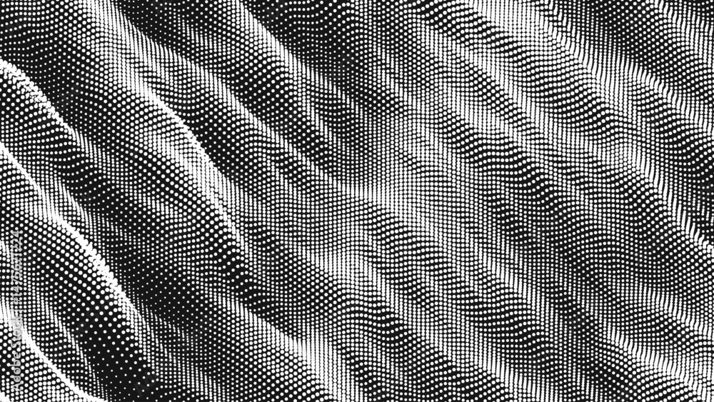Aufkleber point wave diagonal texture. abstract dot background. technological cyberspace background.
