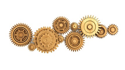 Interconnected gears pattern