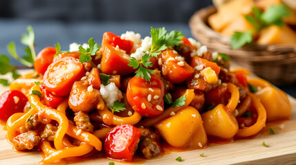 , Fresh, Delicious, Healthy, Homemade, Gourmet, Organic, Tasty, Appetizing, Mouthwatering, Nutritious, Culinary, Savory, Yummy, Delectable, Flavorful, Scrumptious, Artisanal, Tempting, Exquisite, Sati