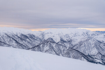 Fototapeta premium 冬山の風景