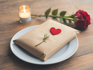 Romantic gift with candlelit dinner.