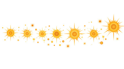 Creative Vector Footer Border Design with Dot Line Sun Shape - CC-F--BAAB-EFAEC