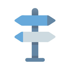 Direction Signpost: Choice of Route, Path, Way, Decision