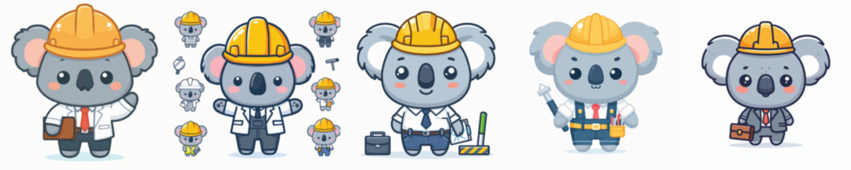 cute koala vector in architect costume © sarah16blakeyxh2