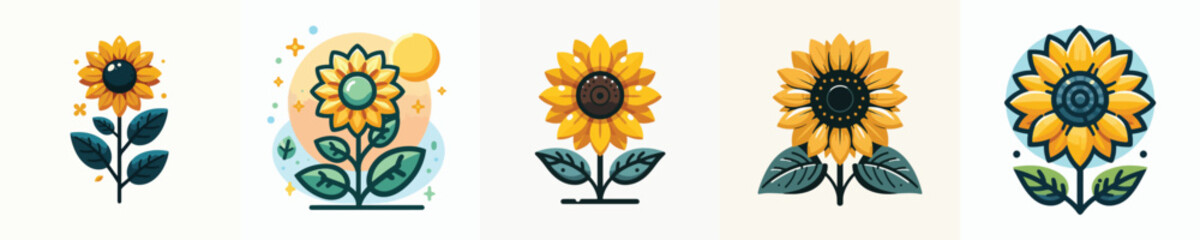 Vector of a sunflower