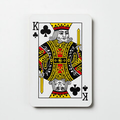 King of Clubs Playing Card Intricate Design and Regal Bearing