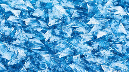 Blue Ice Crystals Texture Background