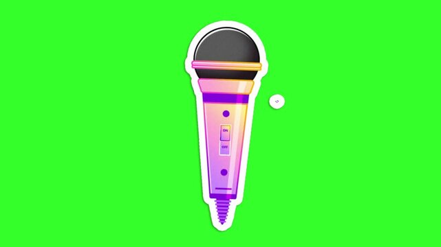 mic on Green Screen