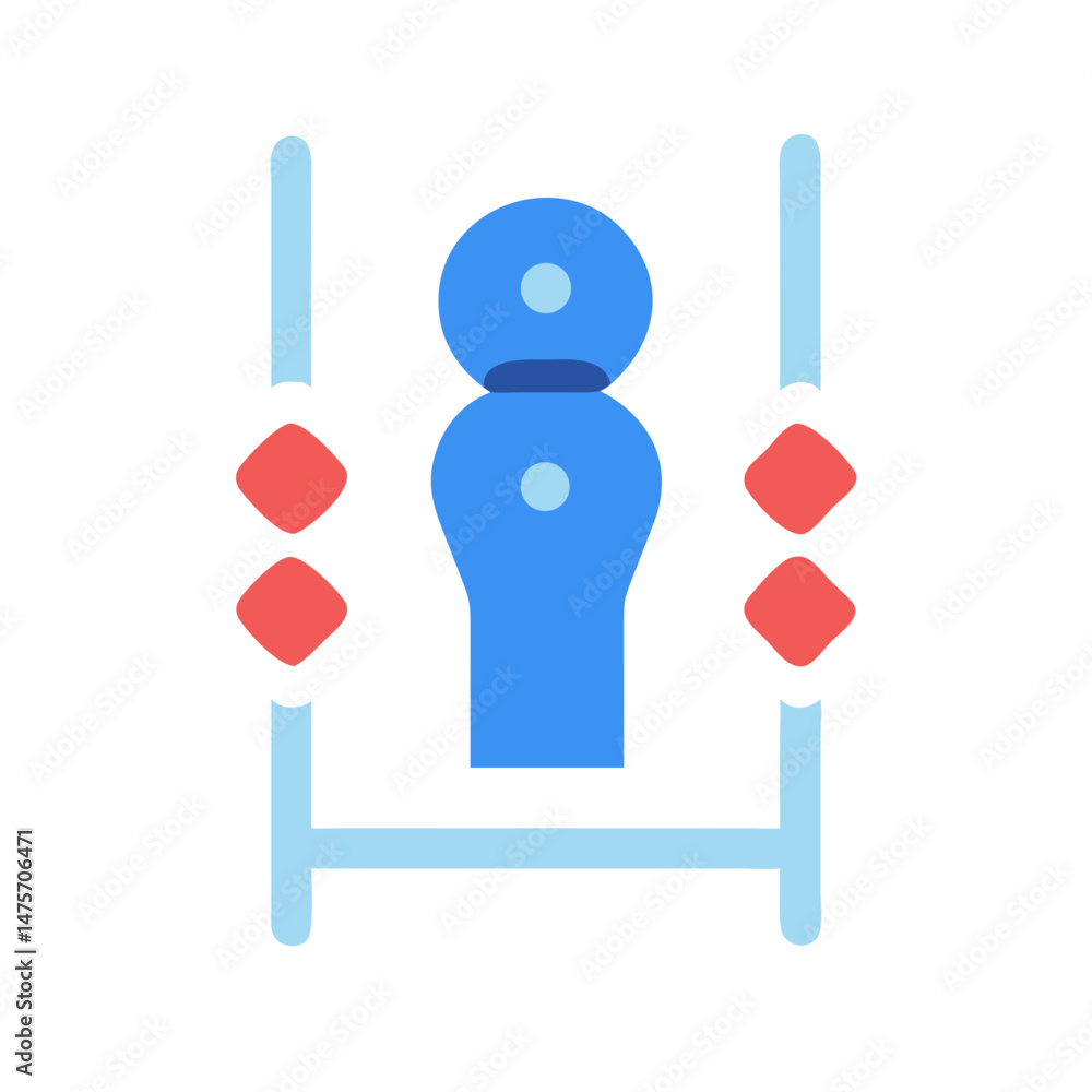 Poster abstract geometric figure with simple shapes and clean design