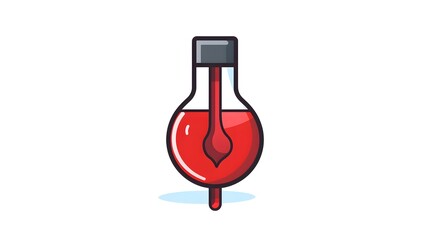 Medical Blood Drop Line Icon: Importance of Blood Donation in Healthcare Industry