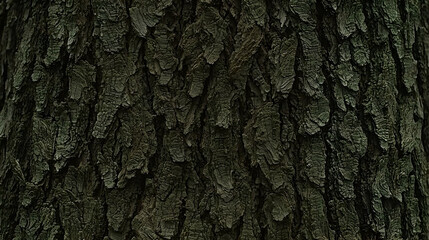 Obraz premium Dark tree bark texture, close-up detail, natural background, ideal for design projects