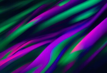 Obraz premium Abstract Iridescent Waves with Pink, Purple, and Green Colors Background for Modern and Vibrant Designs