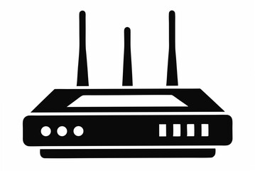 router  silhouette vector illustration