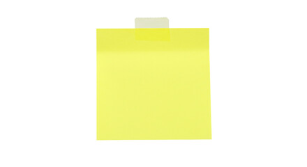 Yellow Sticky Note: High-Resolution Image