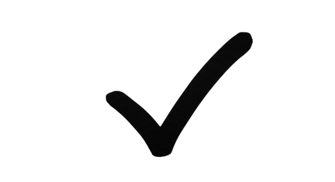 Black Checkmark: Free High-Resolution Image Download