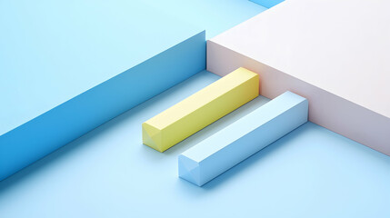 Pastel blocks abstract background design