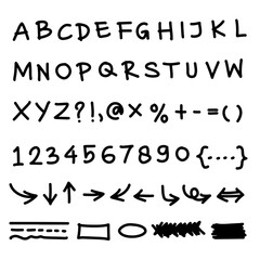 Scribble doodle paint underline set, vector children marker scratch, pen squiggle kit, black stoke. Kids hand drawn pencil abstract sketch, handwriting font alphabet, texture divider.