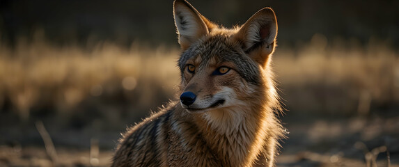 Obraz premium Golden Jackal