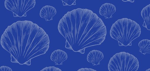 Clam Shell Pattern Harmony in Fluid Motion
