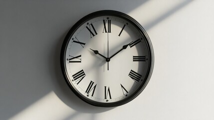 White wall clock