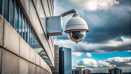 Minsk Belarus Surveillance Camera Minimalist Cityscape June 2022