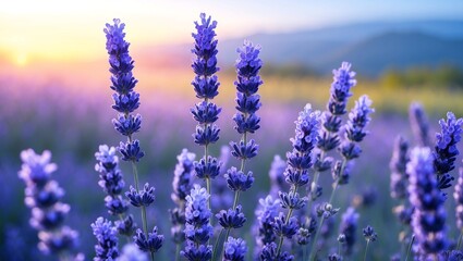 Fototapeta premium Lavender At Sunrise 