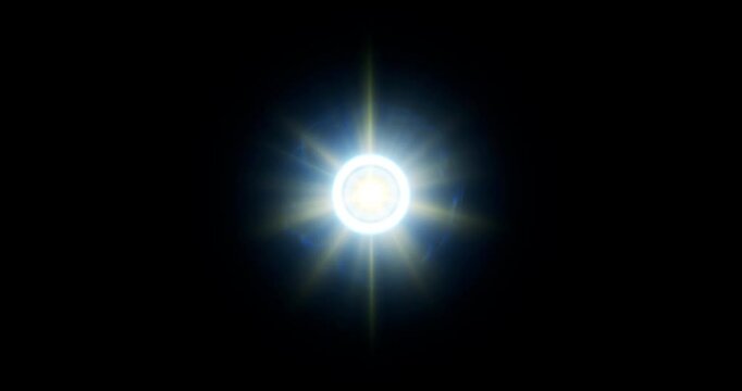 energy explosion effect on black background