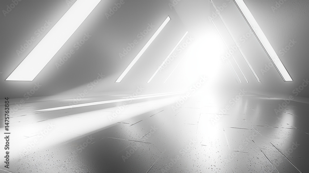 Poster geometric shapes create a bright 3d puzzle symbolizing complex challenges and innovative solutions i