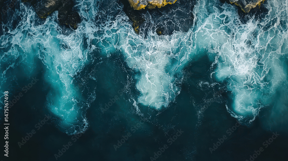 Poster the dynamic abstract waves carve intricate patterns like windswept desert sands, creating a mesmeriz