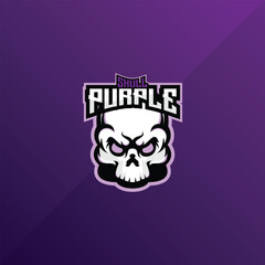 skull mascot esport logo for game team illustration