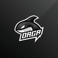 orca mascot esport logo for game team illustration © Prima sidik